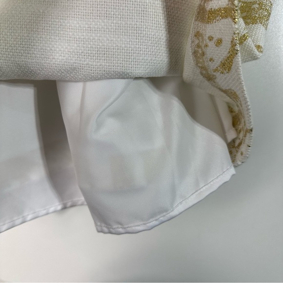 Lilly Pulitzer Gold Black White Christine Strapless Mini Dress Metallic - Picture 10 of 10